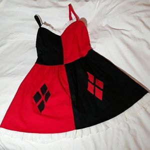 ♥️♠️Harley Quinn Costume Dress♣️♦️